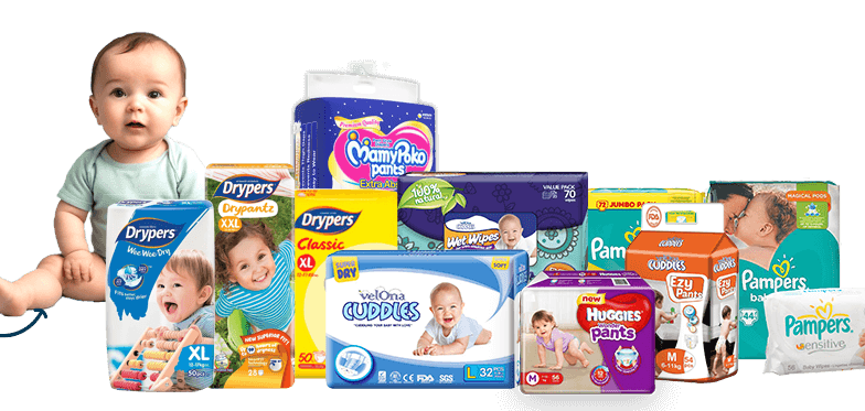 Baby items and diapers