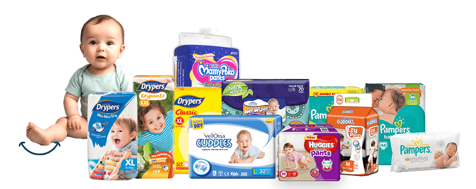 Baby items and diapers