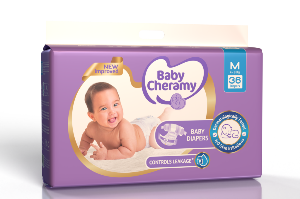 Baby Cheramy Baby Diapers - Medium 36pcs - KidzCare