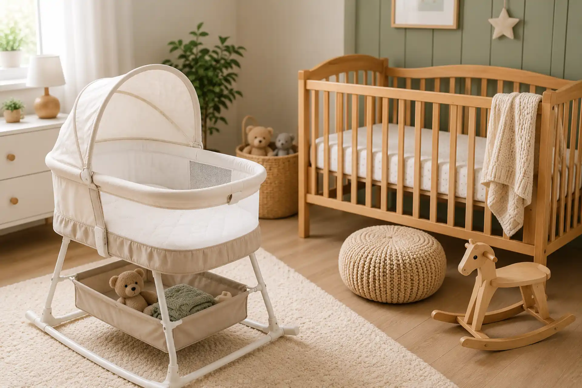 Bassinet vs Crib When Is Each Needed for Your Baby Featured Image